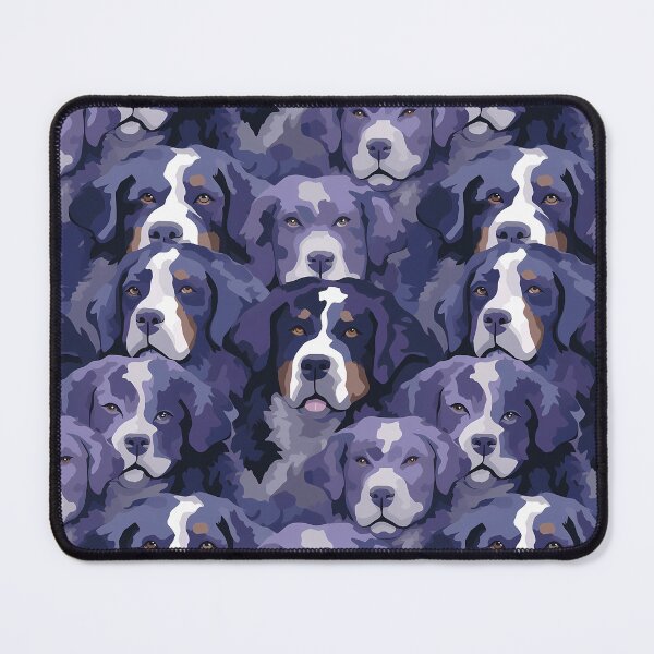 Item preview, Bernese Mountain Dog in camouflage pattern designed and sold by forget45studio.