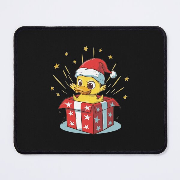 Item preview, Duck with santa hat christmas gift suprise designed and sold by SlavUrus.