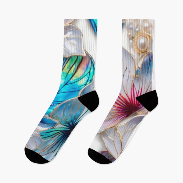 Item preview, Beautiful 3D Holographic Abstract Botanical Floral Faux Marble Pattern designed and sold by Butler in the Home.