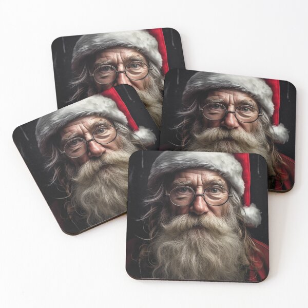 Item preview, Vintage Surreal Portrait Of A Hipster Santa Claus | Best Christmas Gift 07 designed and sold by MadeByRobots.