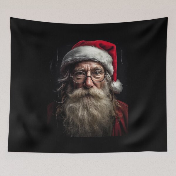 Item preview, Vintage Surreal Portrait Of A Hipster Santa Claus | Best Christmas Gift 07 designed and sold by MadeByRobots.