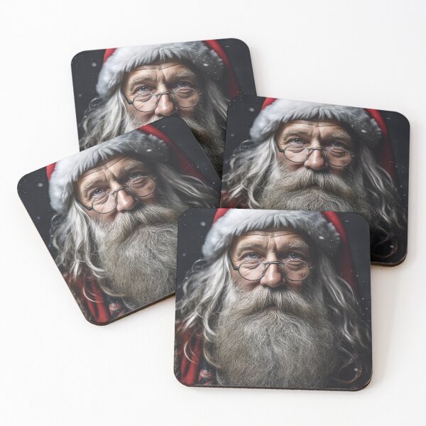 Item preview, Vintage Surreal Portrait Of A Hipster Santa Claus | Best Christmas Gift 08 designed and sold by MadeByRobots.
