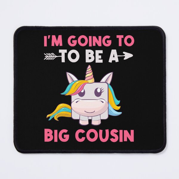 Item preview, I'm Going To Be A Big Cousin Unicorn Baby Girl Announcement designed and sold by Achrafdesign.