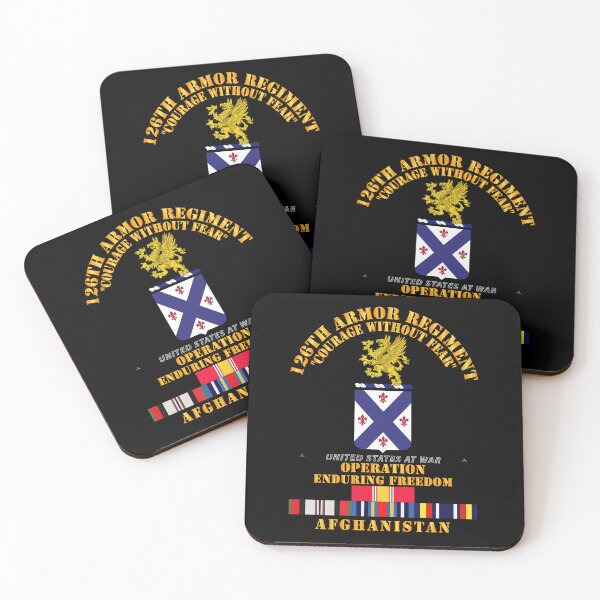 Item preview, Army - 126th Armor Regiment - OEF - Afghanistan w SVC designed and sold by Military Insignia Products.
