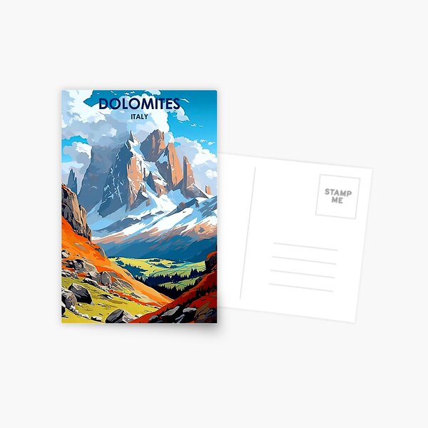 Item preview, Dolomites Italy : Vintage Travel and Tourism Advertising Print designed and sold by posterbobs.