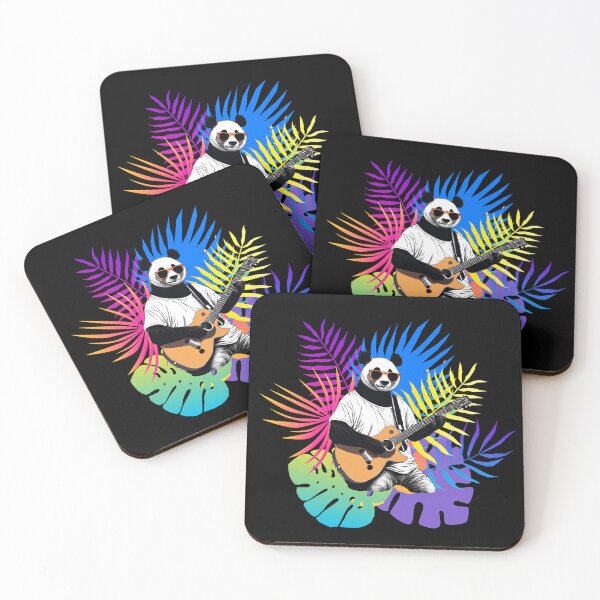 Item preview, COOL GUITARIST PANDA - guitarist panda - rock panda - wild musician designed and sold by Musicians-world.