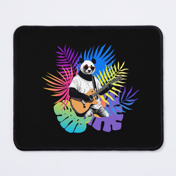 Item preview, COOL GUITARIST PANDA - guitarist panda - rock panda - wild musician designed and sold by Musicians-world.