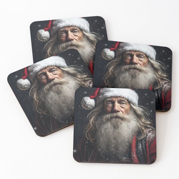 Item preview, Vintage Surreal Portrait Of A Hipster Santa Claus | Best Christmas Gift 10 designed and sold by MadeByRobots.