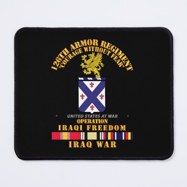 Item preview, Army - 126th Armor Regiment - w Iraq SVC Ribbons - OIF designed and sold by Military Insignia Products.