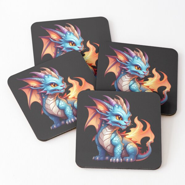 Item preview, Fiery Dragon Cartoon designed and sold by MineCats.