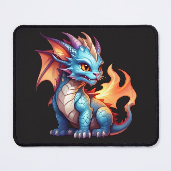 Item preview, Fiery Dragon Cartoon designed and sold by MineCats.