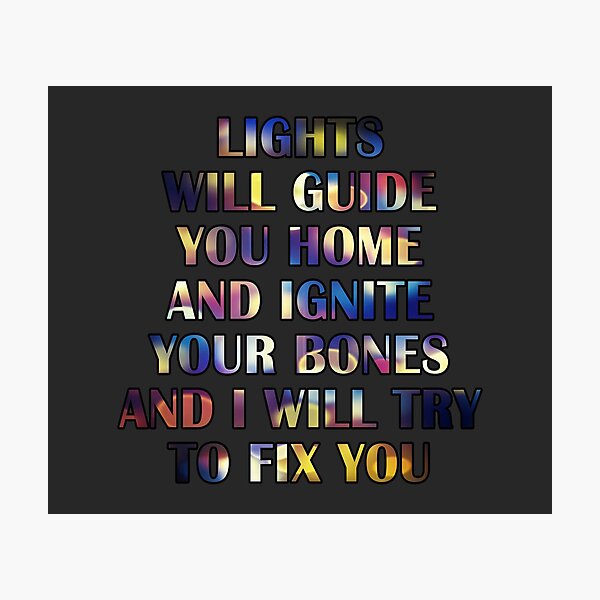 Lights - Fix You Photographic Print