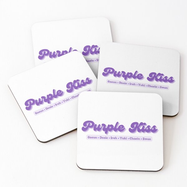 Item preview, Purple Kiss Kpop Girl Group names logo designed and sold by wujulike.