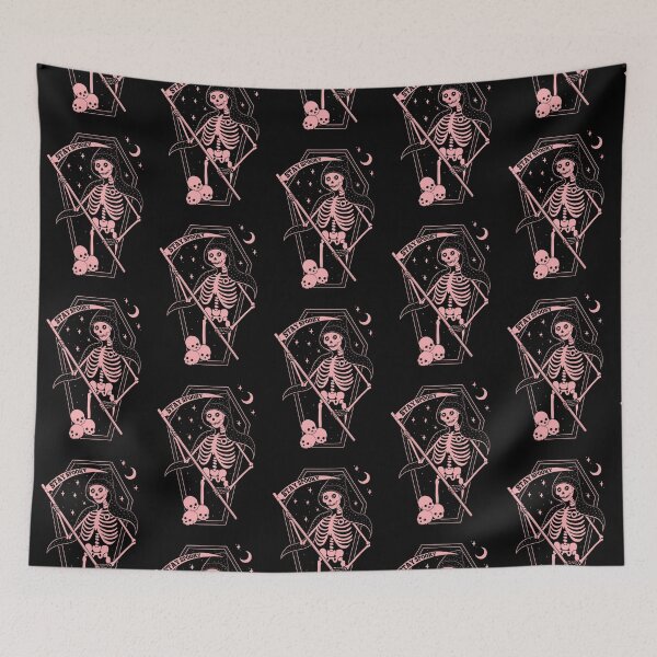 Item preview, Stay Spooky 02 // Death Skeleton Grim Reaper Tarot Card designed and sold by Wendy-Stephens.