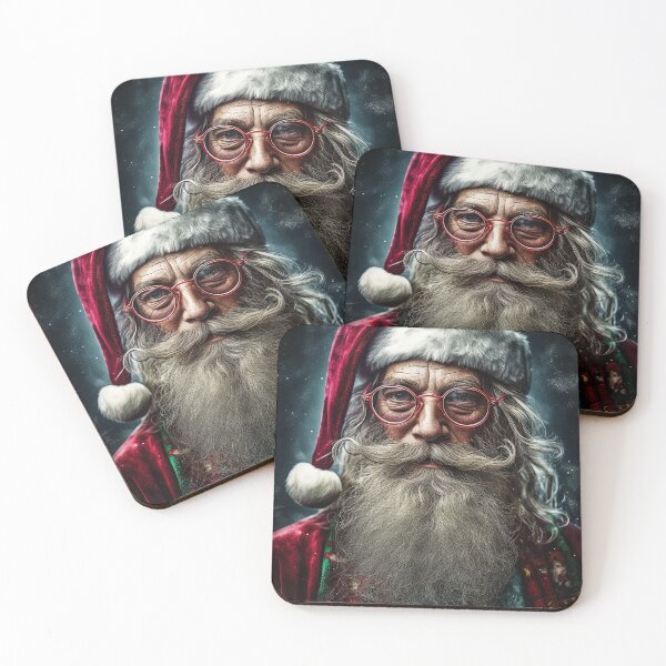 Item preview, Vintage Surreal Portrait Of A Hipster Santa Claus | Best Gift For Christmas 12 designed and sold by MadeByRobots.