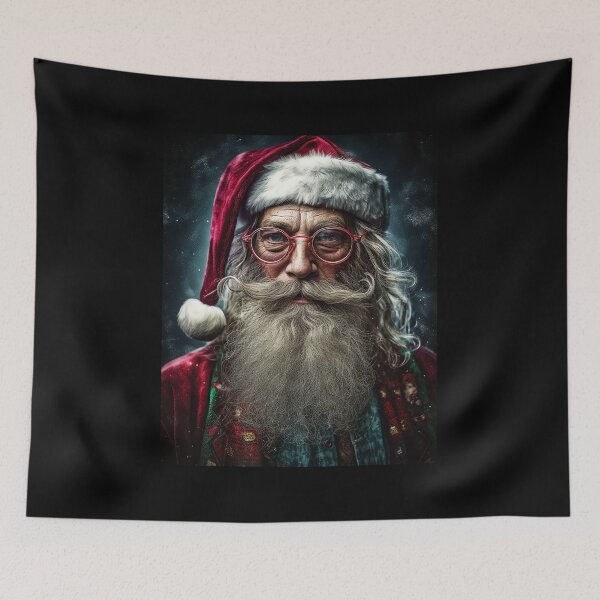 Item preview, Vintage Surreal Portrait Of A Hipster Santa Claus | Best Gift For Christmas 12 designed and sold by MadeByRobots.