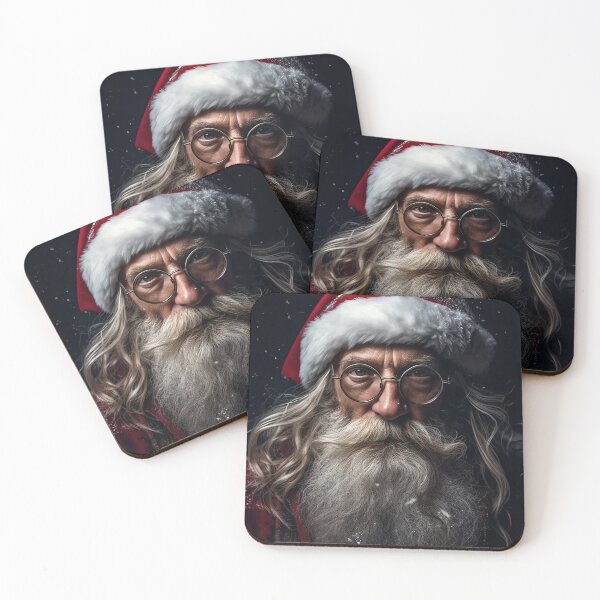 Item preview, Vintage Surreal Portrait Of A Hipster Santa Claus | Best Gift For Christmas 13 designed and sold by MadeByRobots.