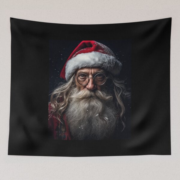 Item preview, Vintage Surreal Portrait Of A Hipster Santa Claus | Best Gift For Christmas 13 designed and sold by MadeByRobots.