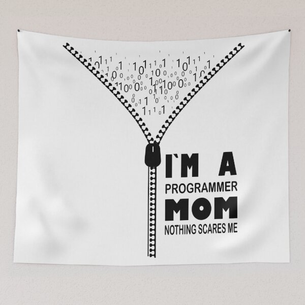 Item preview, I`m  a Programmer Mom Nothing Scares Me designed and sold by Bettylop.