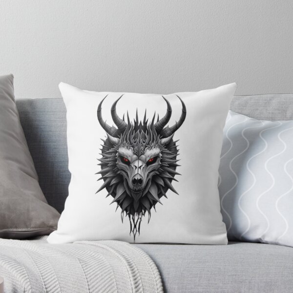 Item preview, Devil Wolf Skull designed and sold by MarzenaKa.