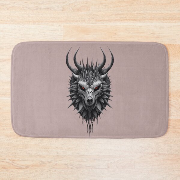 Item preview, Devil Wolf Skull designed and sold by MarzenaKa.