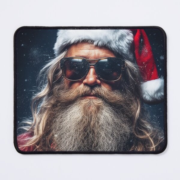Item preview, Vintage Surreal Portrait Of A Hipster Santa Claus | Best Gift For Christmas 14 designed and sold by MadeByRobots.