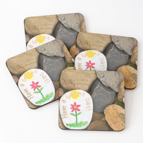 Item preview, Have a great day rock painted designed and sold by Tarfah-1996.