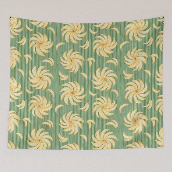 Item preview, Surreal watercolor of sunflowers bananas designed and sold by marufemia.