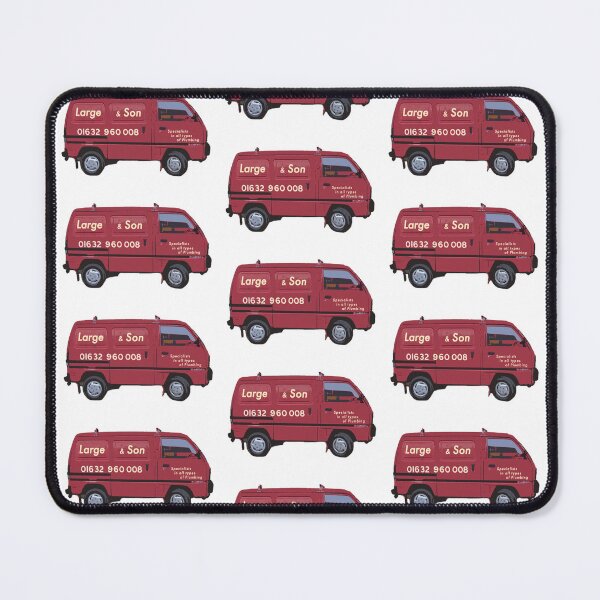 Item preview, Doc Martin Bert Large Large Plumbing Red Van Cornwall Portwenn Pattern designed and sold by SonnyBoyDesigns.