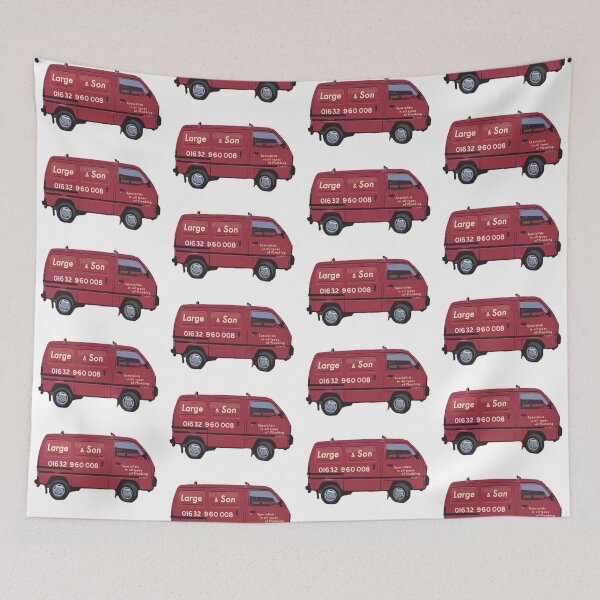 Item preview, Doc Martin Bert Large Large Plumbing Red Van Cornwall Portwenn Pattern designed and sold by SonnyBoyDesigns.