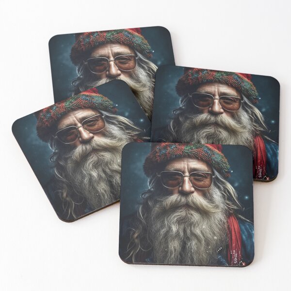 Item preview, Vintage Surreal Portrait Of A Hipster Santa Claus | Best Gift For Christmas 15 designed and sold by MadeByRobots.