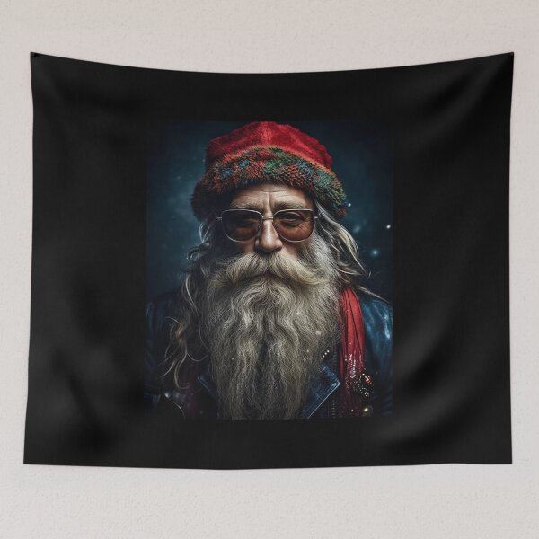 Item preview, Vintage Surreal Portrait Of A Hipster Santa Claus | Best Gift For Christmas 15 designed and sold by MadeByRobots.
