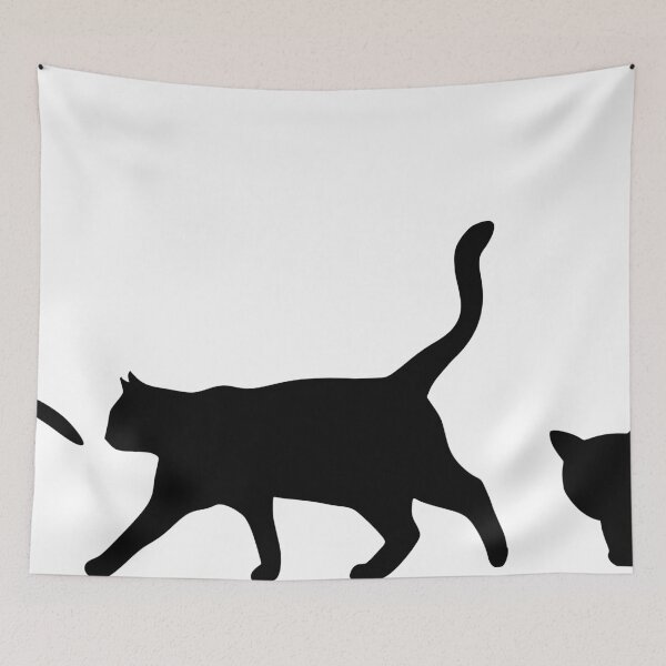 Item preview, 3 cats position silhouette sticker designed and sold by Mewnew.
