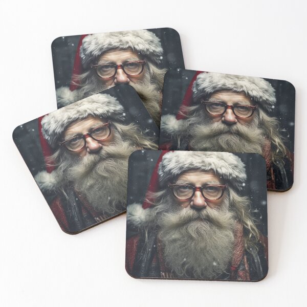 Item preview, Vintage Surreal Portrait Of A Hipster Santa Claus | Best Gift For Christmas 15 designed and sold by MadeByRobots.