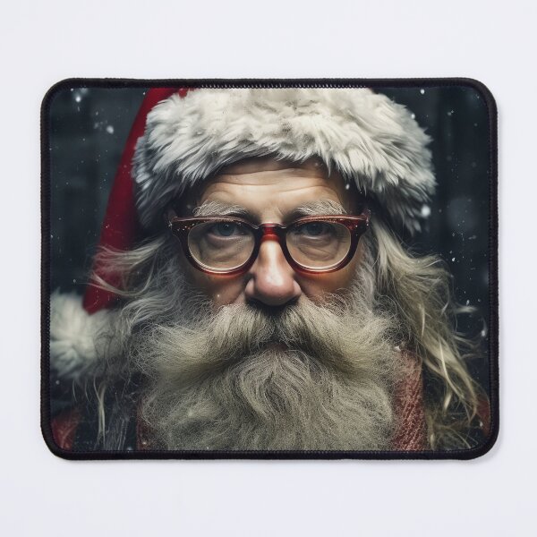Item preview, Vintage Surreal Portrait Of A Hipster Santa Claus | Best Gift For Christmas 15 designed and sold by MadeByRobots.