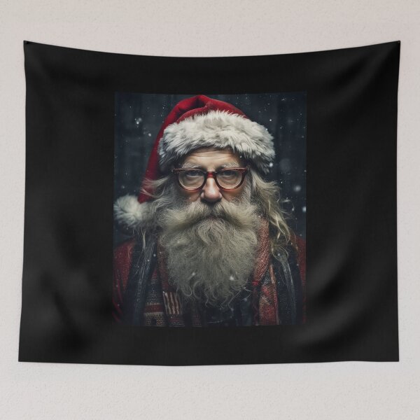 Item preview, Vintage Surreal Portrait Of A Hipster Santa Claus | Best Gift For Christmas 15 designed and sold by MadeByRobots.