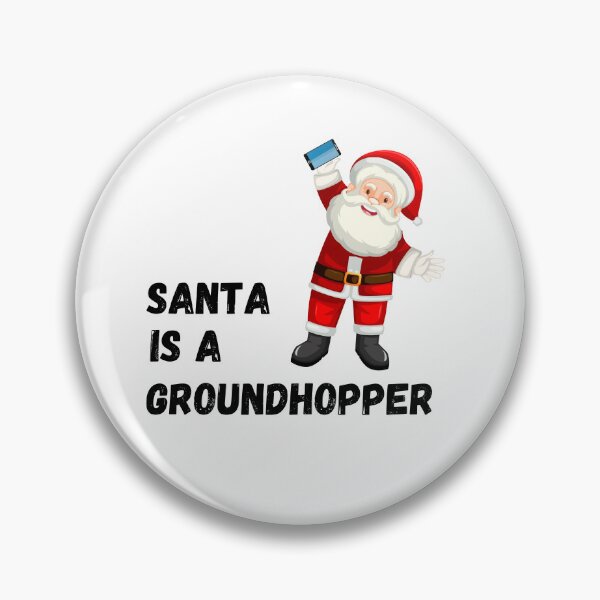 Item preview, Santa is a Groundhopper! designed and sold by PointsPerGame.