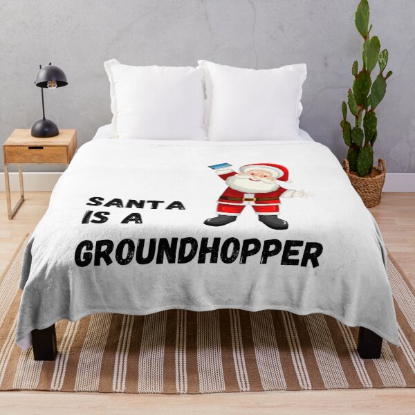 Item preview, Santa is a Groundhopper! designed and sold by PointsPerGame.