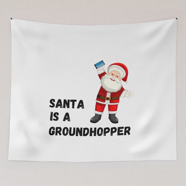 Item preview, Santa is a Groundhopper! designed and sold by PointsPerGame.