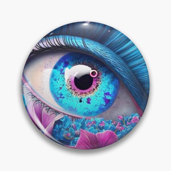 Item preview, Blue eye with flowers designed and sold by Margival.