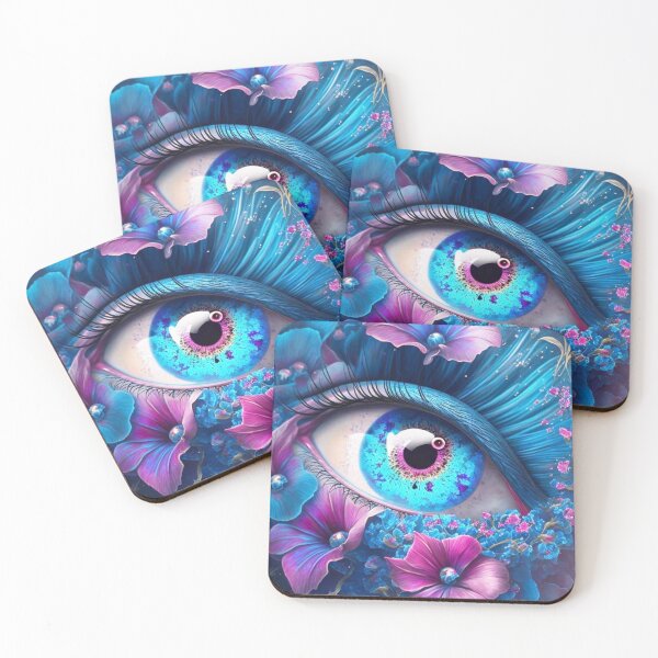 Item preview, Blue eye with flowers designed and sold by Margival.