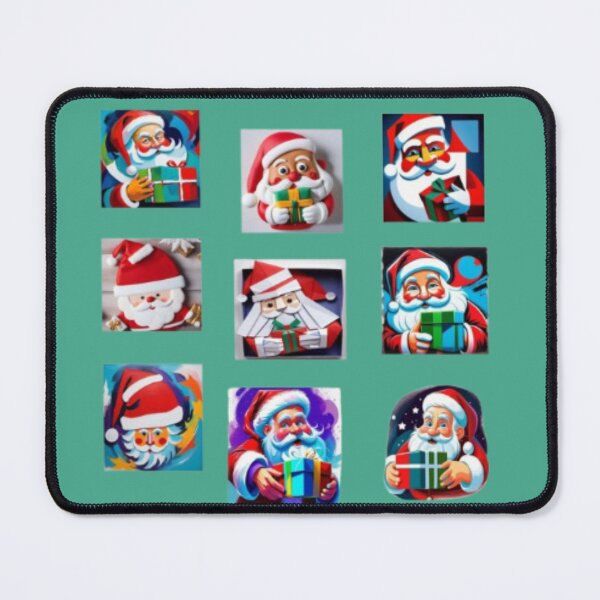 Item preview, Pack of 9 Santa Claus Christmas stickers in colors designed and sold by JaroDesign2023.