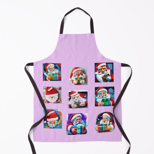 Item preview, Pack of 9 Santa Claus Christmas stickers in colors designed and sold by JaroDesign2023.