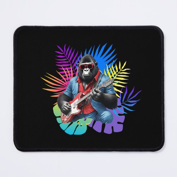 Item preview, PANDA GUITARRISTA COOL - guitarist gorilla - rock gorilla - wild musician designed and sold by Musicians-world.