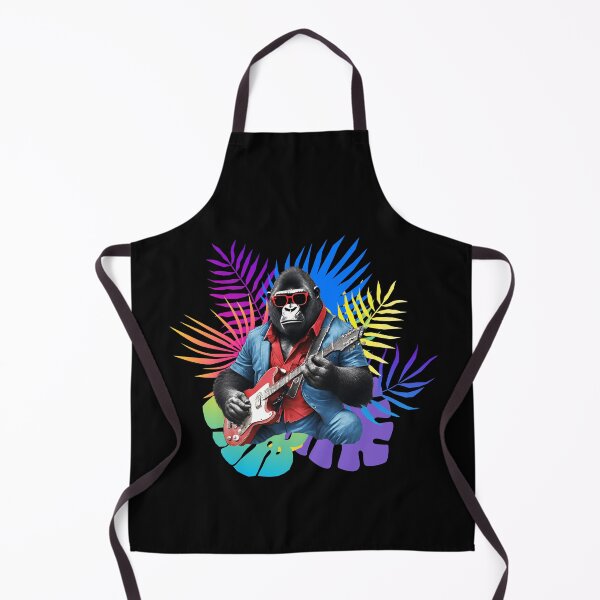 Item preview, PANDA GUITARRISTA COOL - guitarist gorilla - rock gorilla - wild musician designed and sold by Musicians-world.