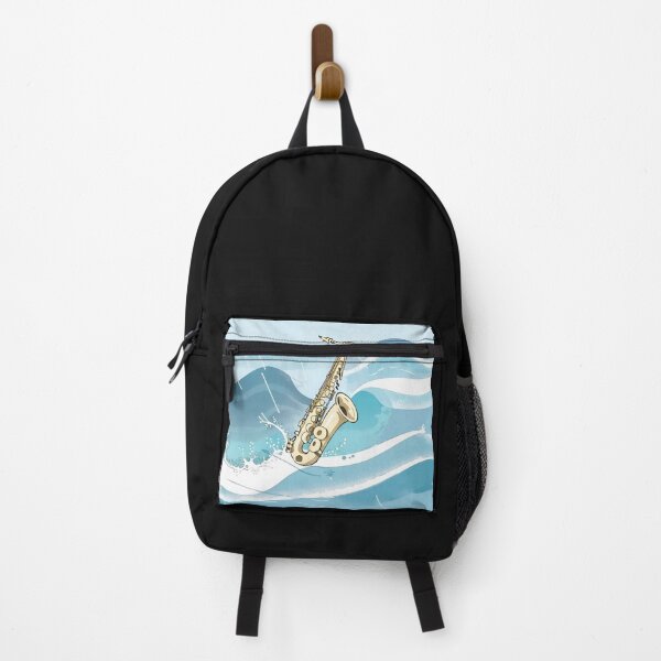 Item preview, Saxophone on "wave" designed and sold by LTI-Stickers.