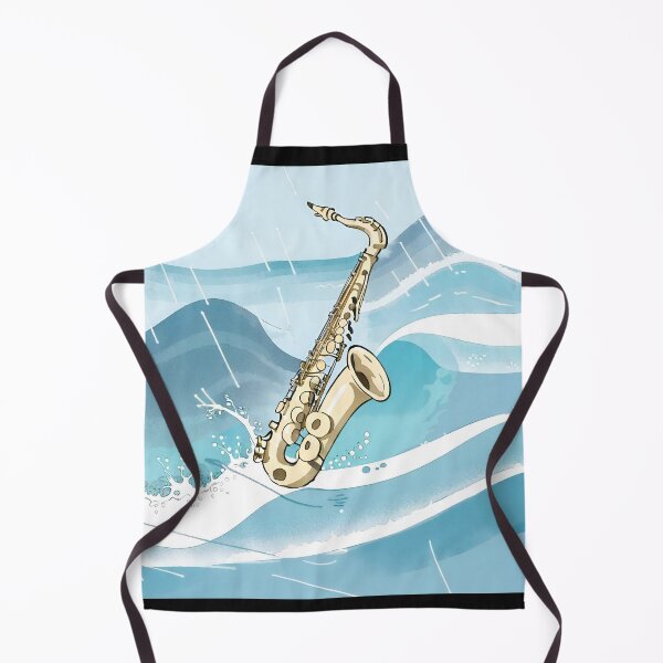 Item preview, Saxophone on "wave" designed and sold by LTI-Stickers.