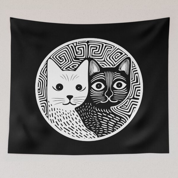 Item preview, Black and White Cats designed and sold by TheHellSong.