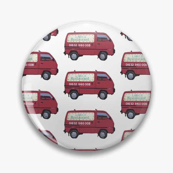 Item preview, Doc Martin Bert Large Large Restaurant Red Van Cornwall Portwenn Pattern designed and sold by SonnyBoyDesigns.