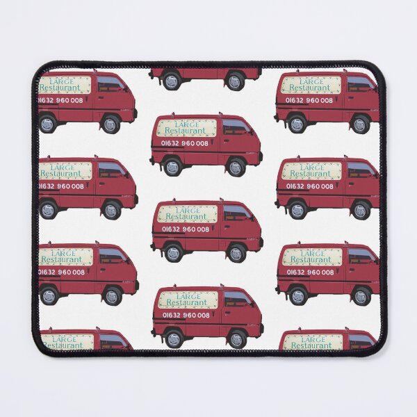Item preview, Doc Martin Bert Large Large Restaurant Red Van Cornwall Portwenn Pattern designed and sold by SonnyBoyDesigns.